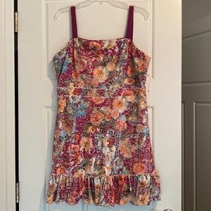 Aqua Sequin Mini Dress